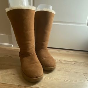 Ugg Classic Cuff Tall Boots - Tan (Used)